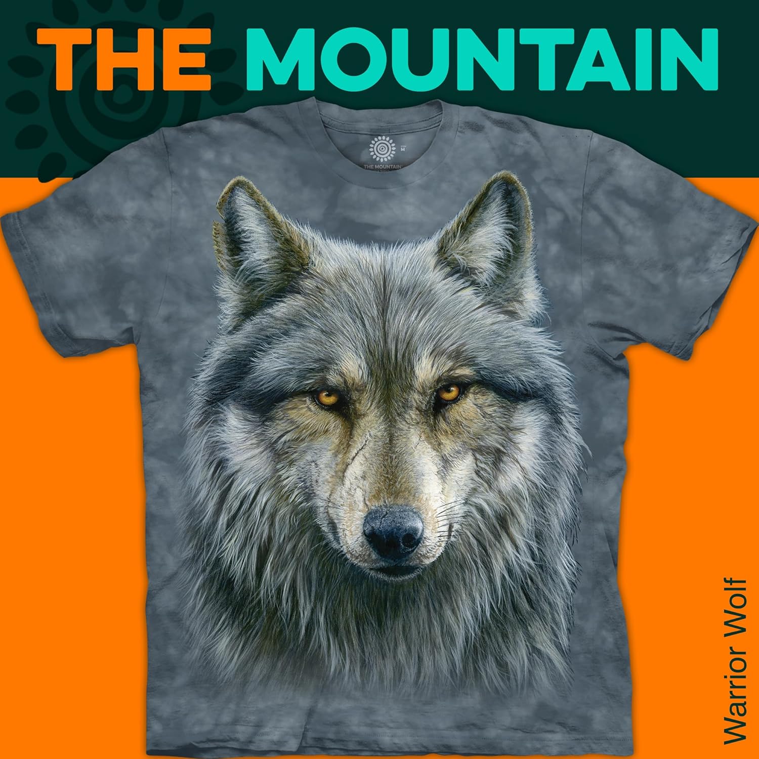 The Mountain Mens The Mountain Warrior Wolf Short Sleeve T-Shirt - Image 8