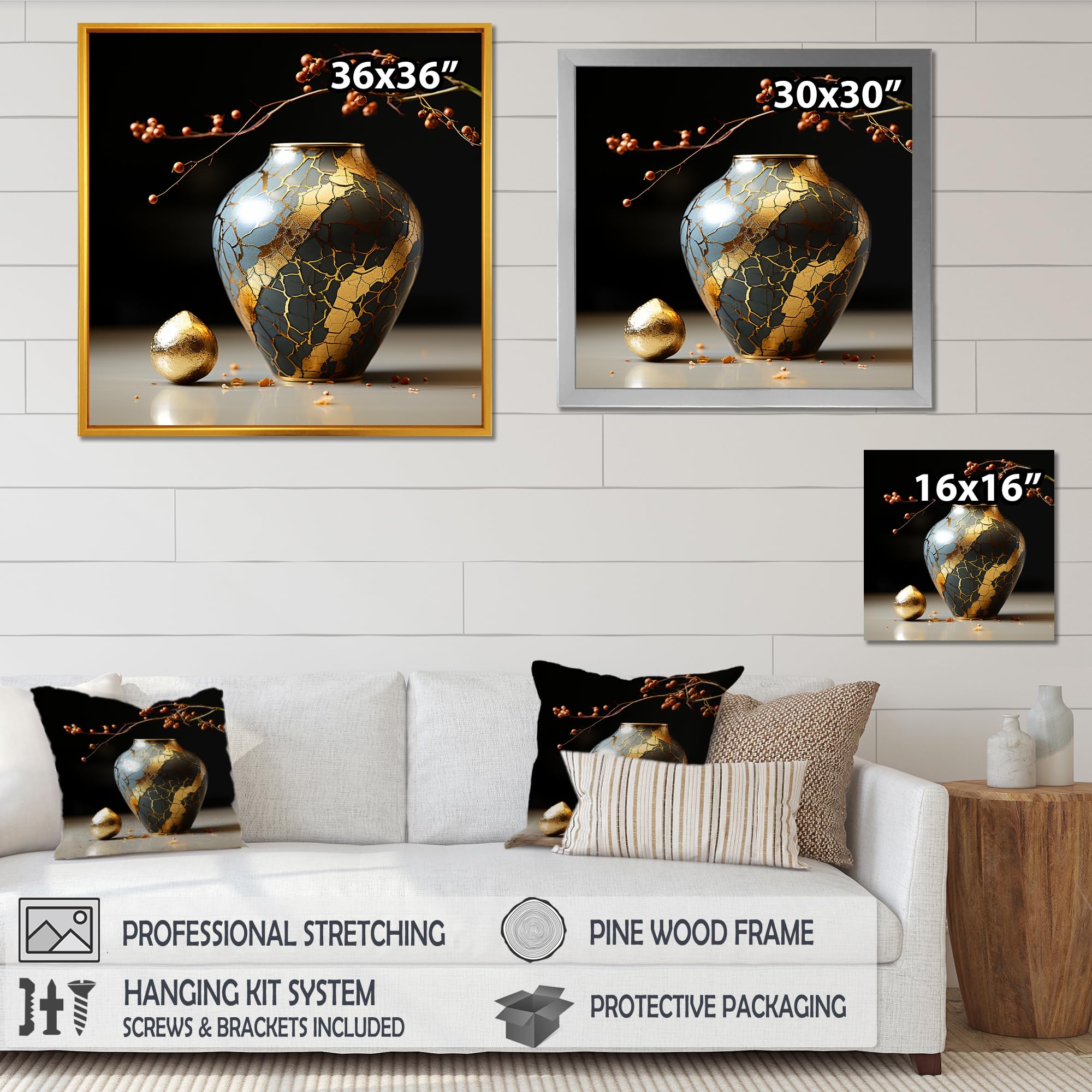 Amazon.com: DesignQ Japan Art Oversized framed wall art decor