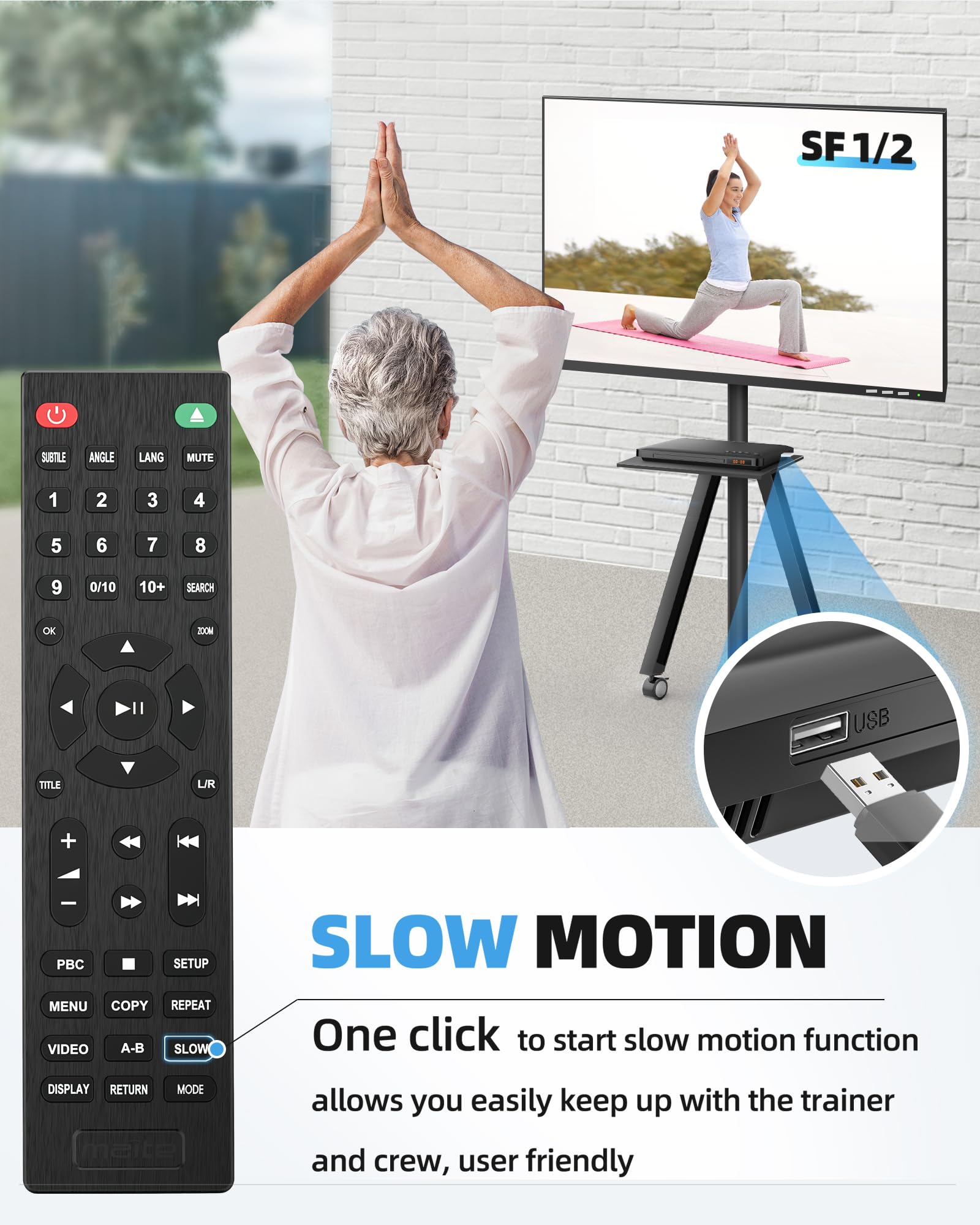 Reproductores de DVD para TV con HDMI, Reproductores de DVD de Todas Las regiones Libres con Sistema NTSC/PAL, Reproductor de CD para Sistema estéreo doméstico, Cables HDMI/RCA incluidos