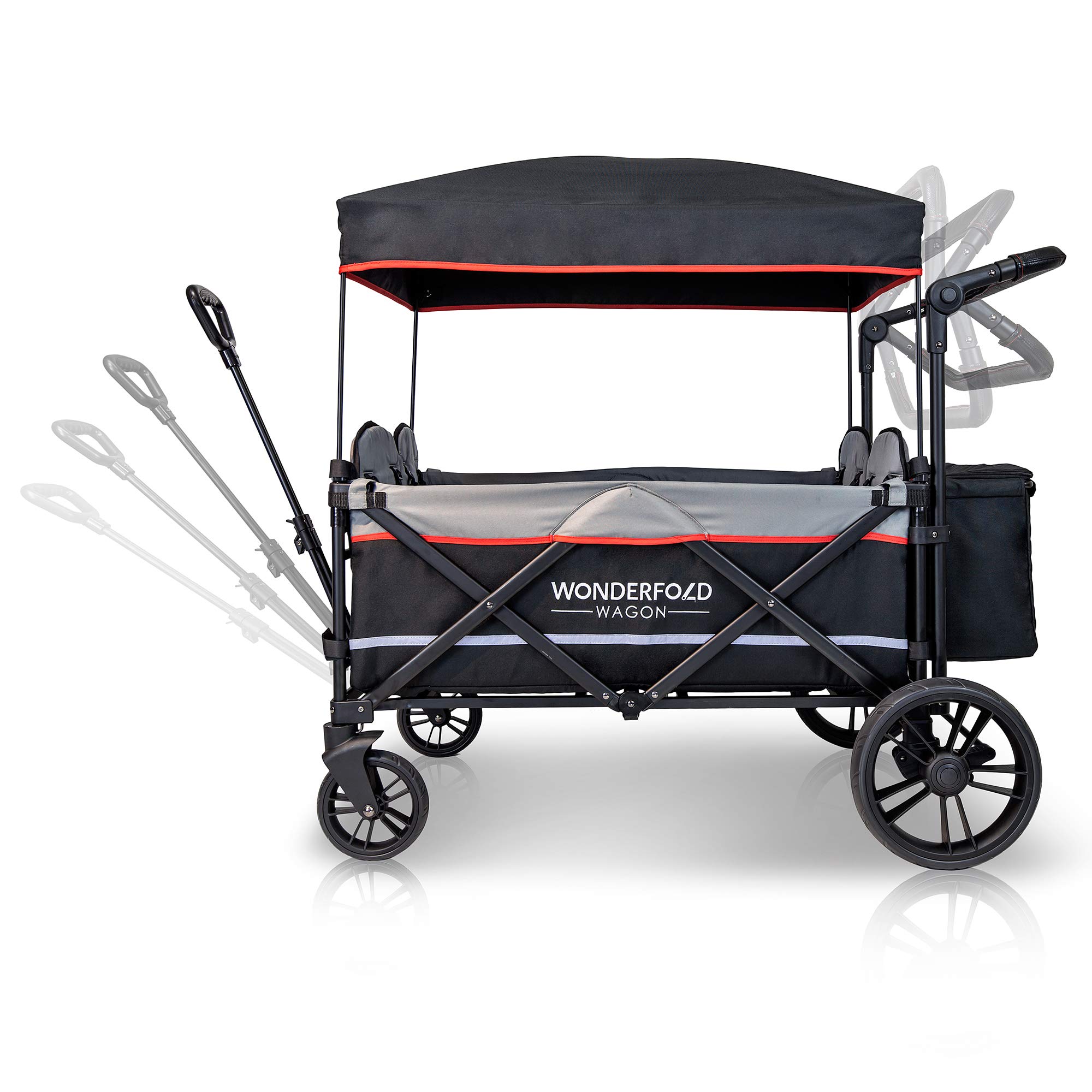 Buy WonderFold X4 Push & Pull Quad Stroller Wagon (4 Seater) Featuring