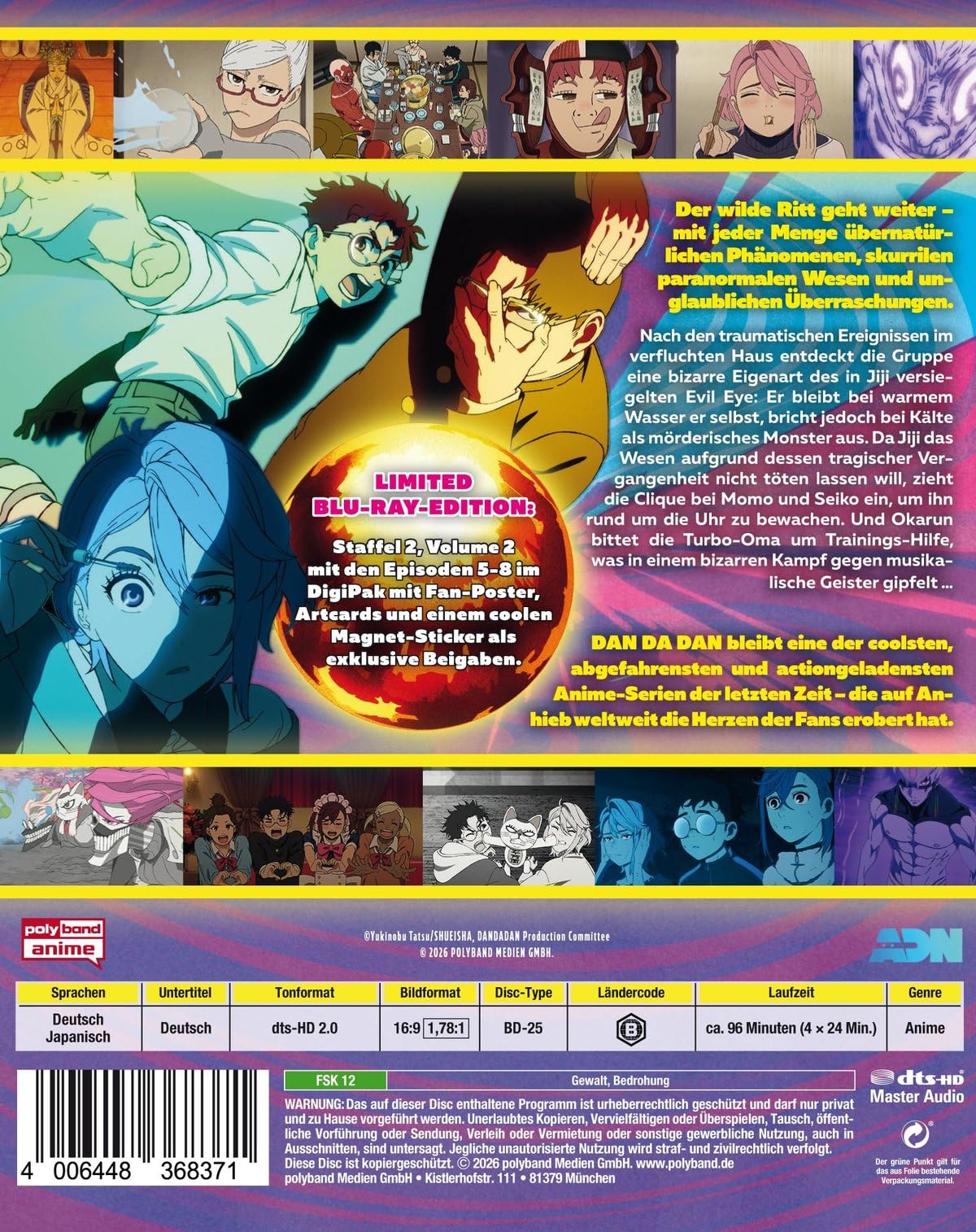 DAN DA DAN Staffel 2 Volume 2 LTD Fan-Poster Artcards Magnet-Sticker