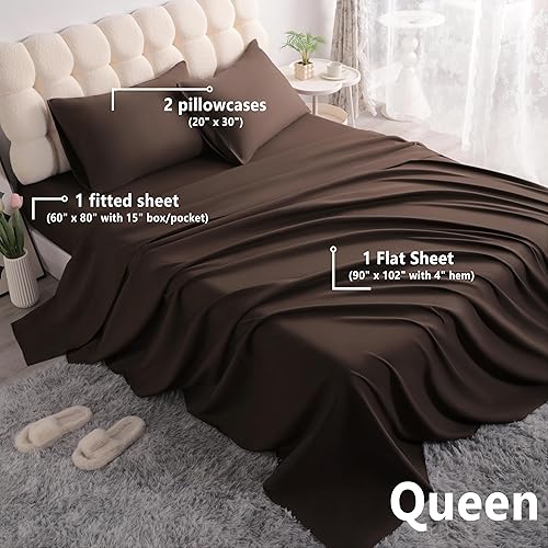 Vista 88 de NTBAY Juego de sábanas de 3 piezas, 100% microfibra tamaño individual, 1800 hilos, súper suave y acogedor, resistente a las arrugas, a la Aqua