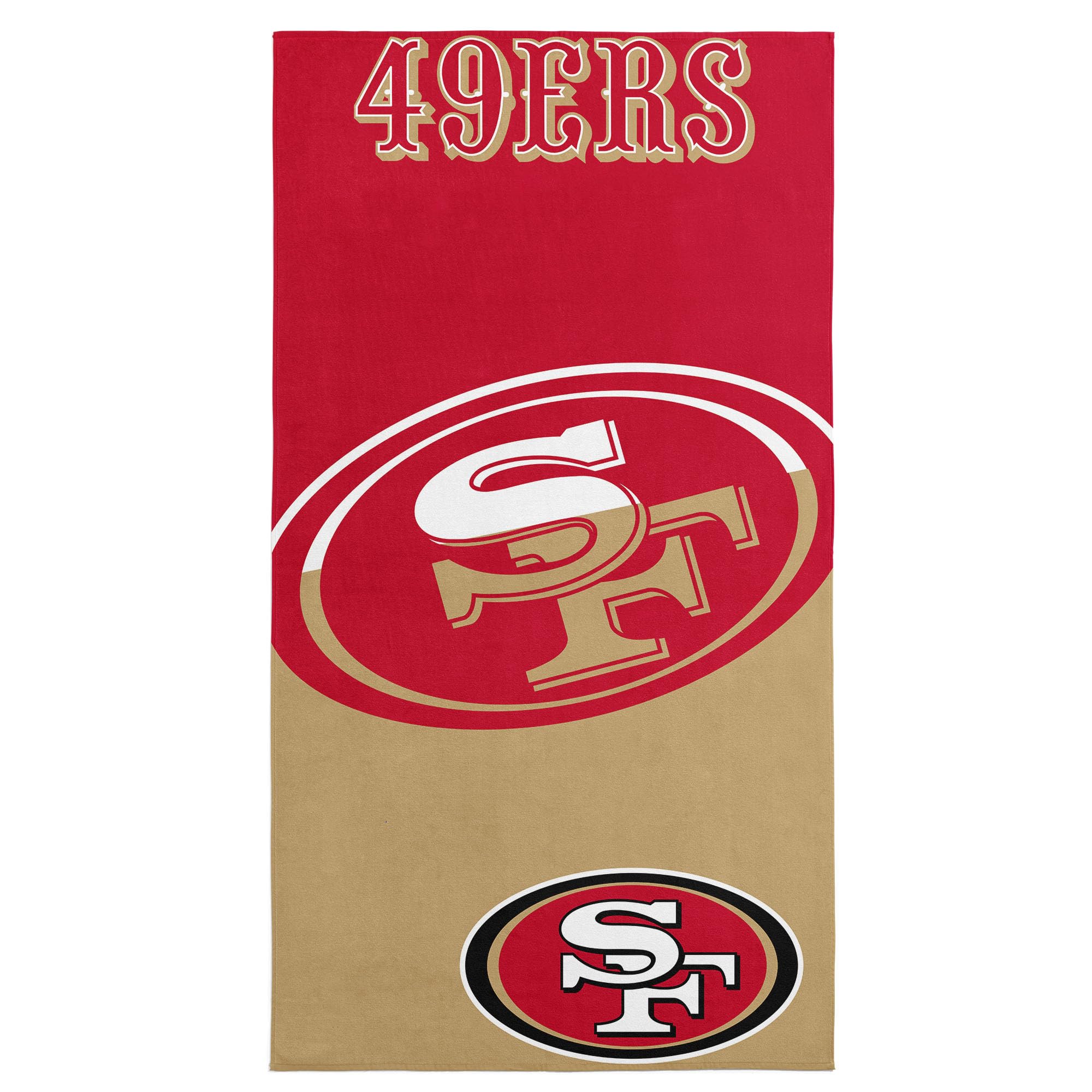 Northwest NFL San Francisco 49ers Microfiber Beach Towel, 30 x 60 Inches – Quick Dry, Sand Resistant, Lightweight, Highly Absorbent, Incisor Design