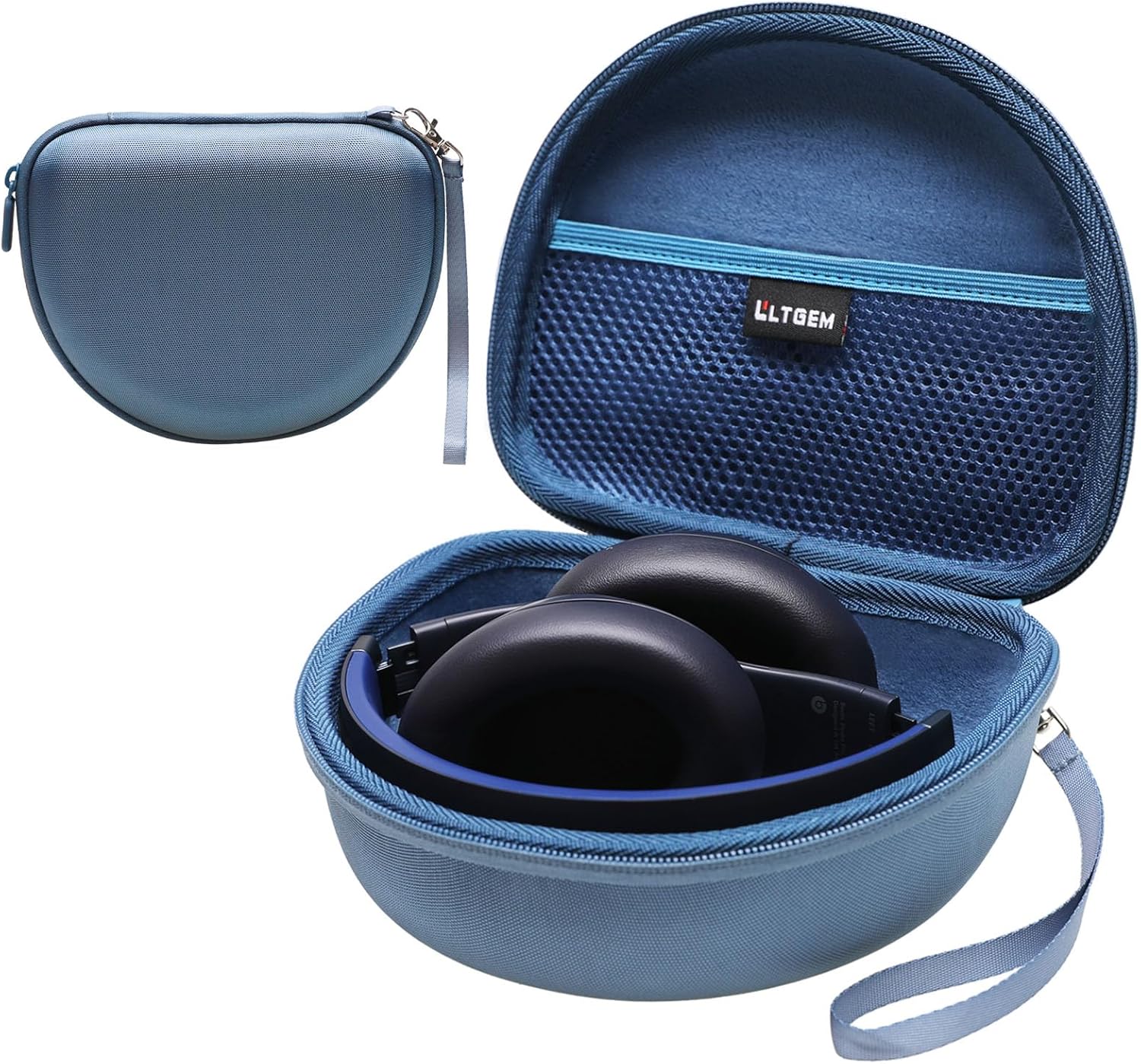 Headphone Case Compatible with Beats Studio Pro/Solo 4 / Studio 3 / Solo 3 / Picun B8 / BERIBES/JLab JBuds Lux ANC Wireless Bluetooth Noise Cancelling Headphones, Blue(Case Only) - Image 2