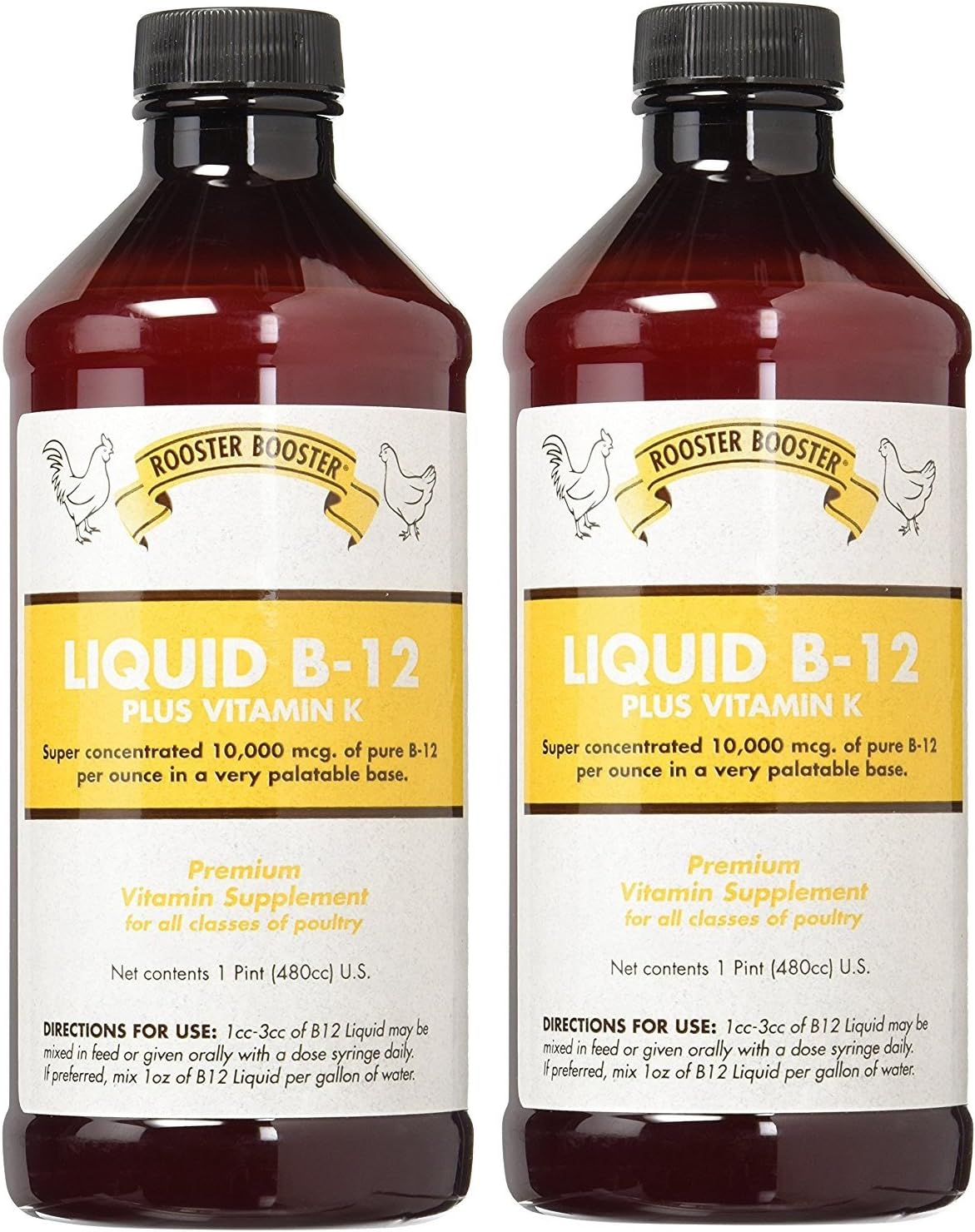 (2 Pack) B-12 Liquid, 16-Ounce