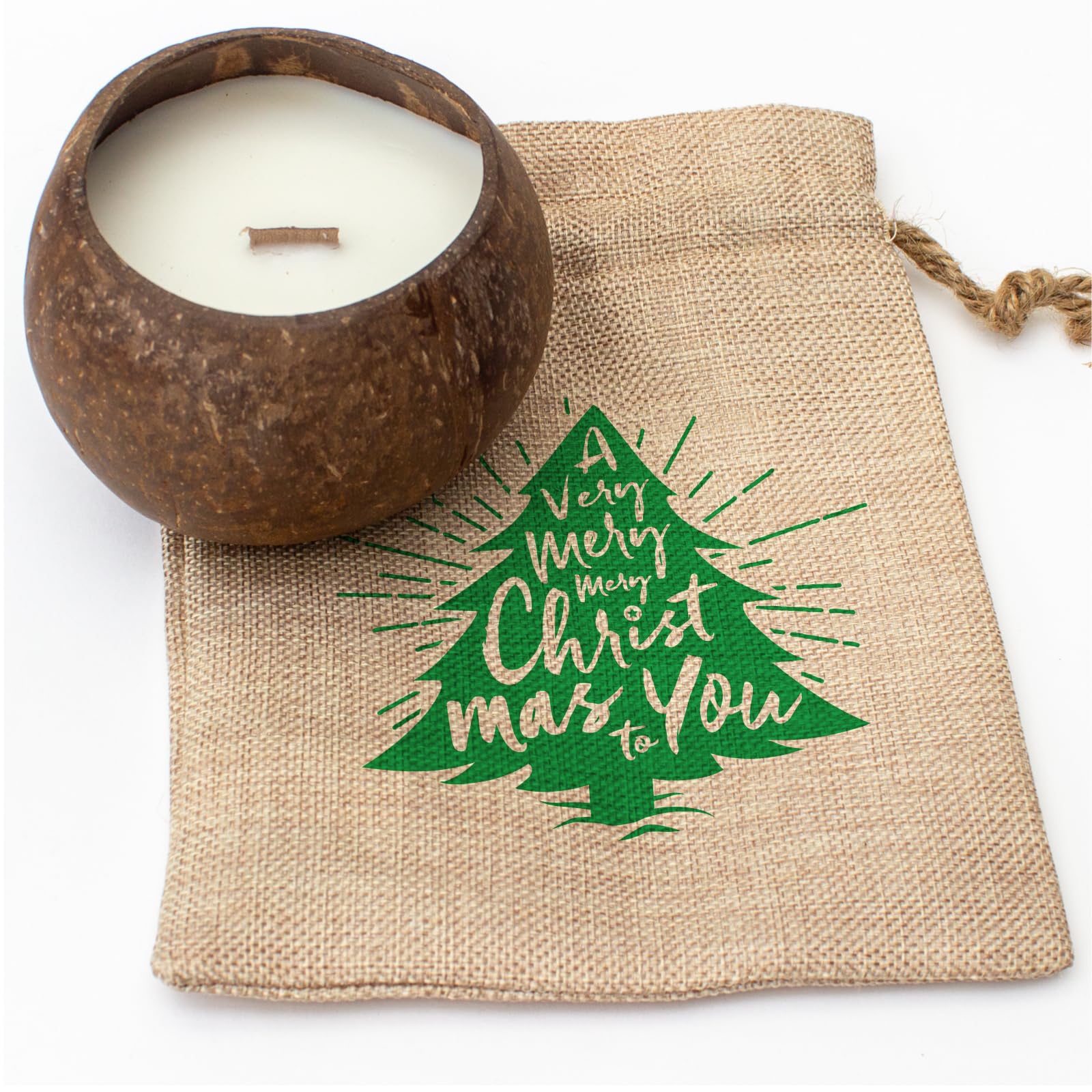 A Very Merry Christmas to You – świeca kokosowa – prażony aromat kokosowy – wosk sojowy – ręcznie nalany – prezent świąteczny