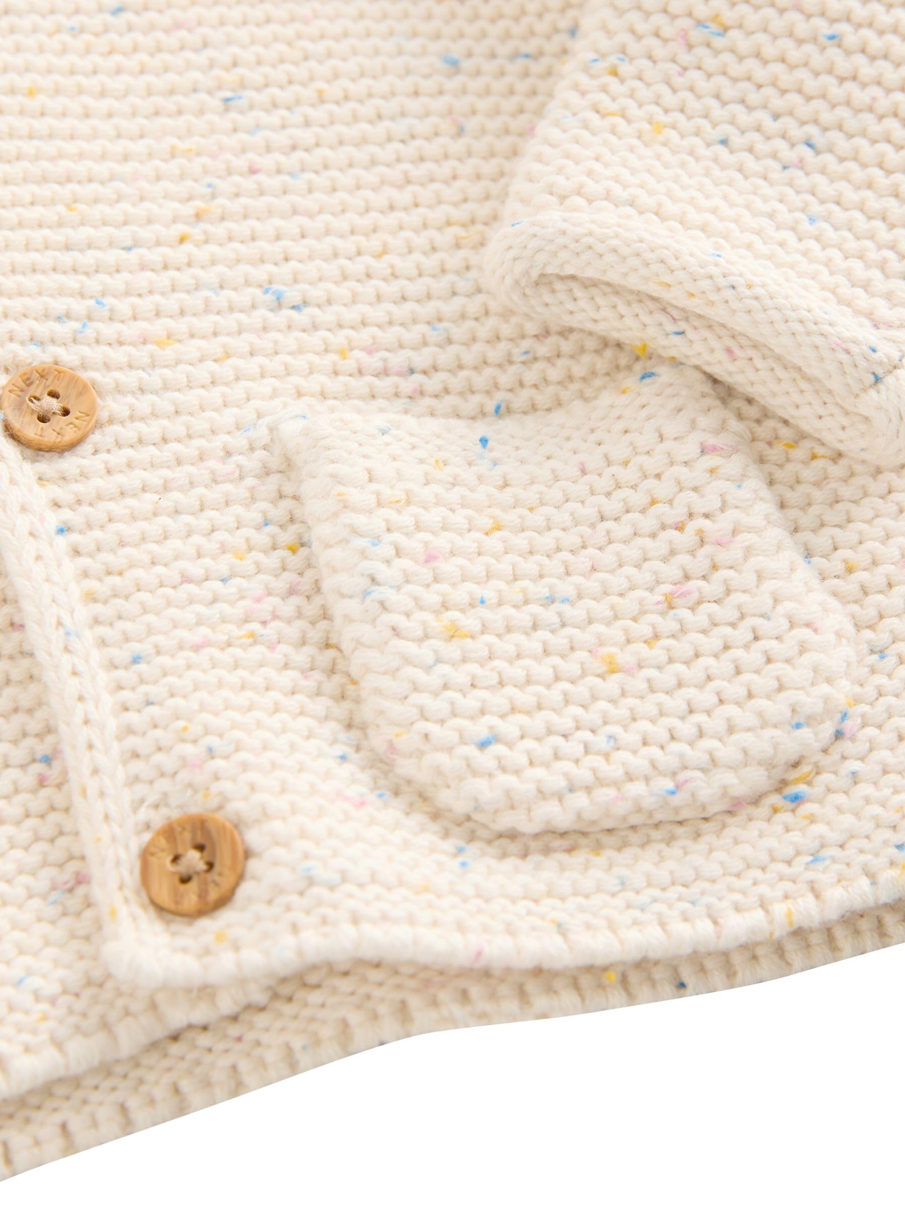 NEXT Unisex Bambino Cardigan in Maglia con Cappuccio per Neonati