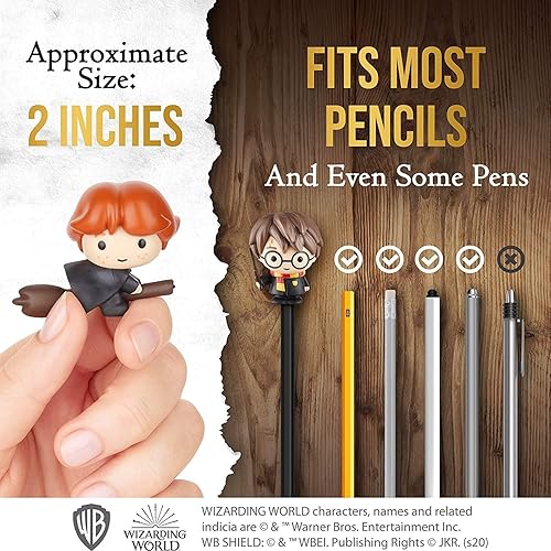 Miniatura 6 de Harry Potter Pencil Toppers, Gifts, Toys, Collectibles  Set of 12 Harry Potter Figures for Writing, Party Decor Ron Weasley, Hermione Granger, Sybil