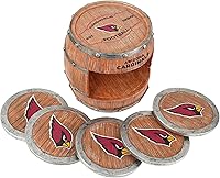 Vista 127 de NFL Team Logo 5-Pack Barrel Beverage Drink Coaster Set