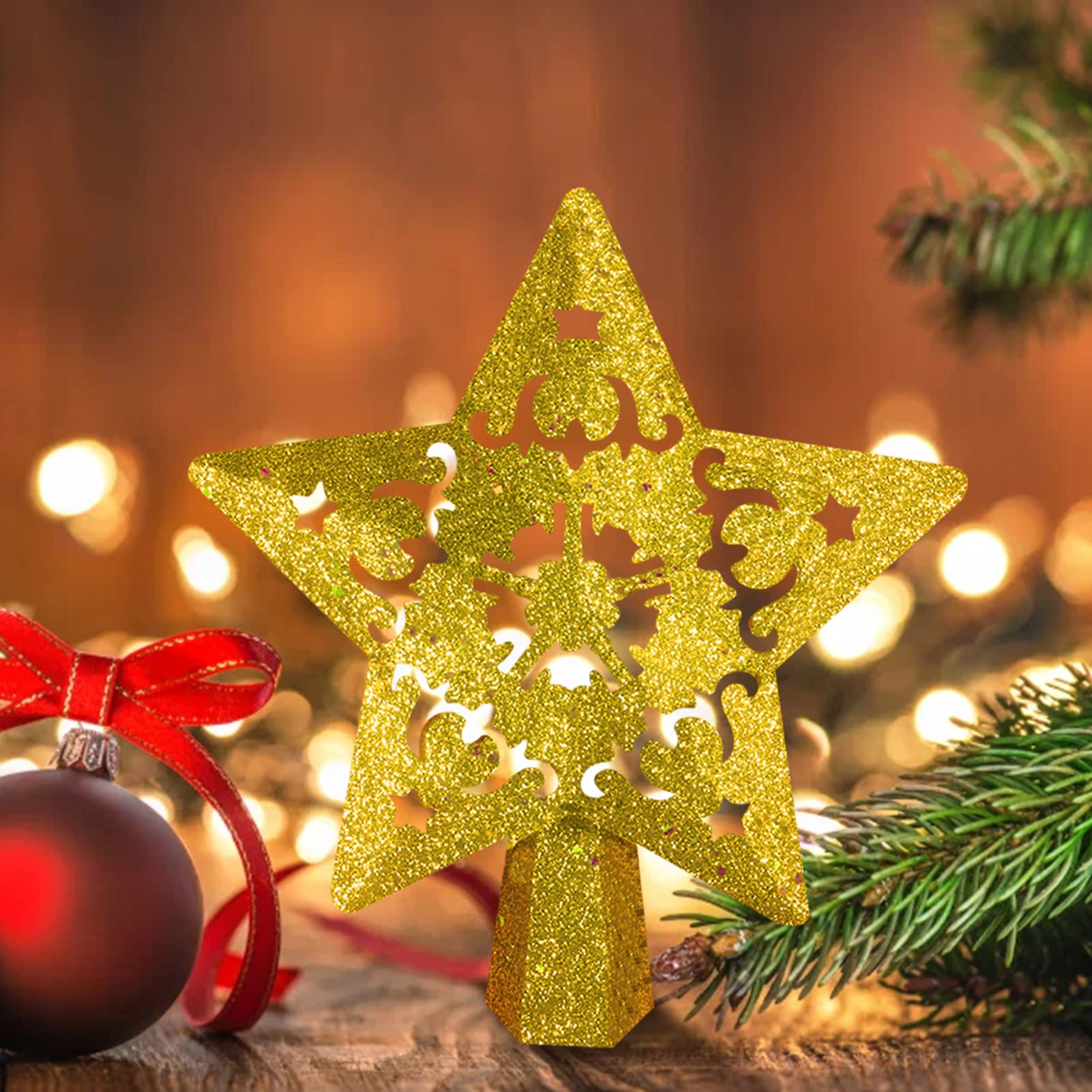 Amazon.co.jp: クリスマススターツリートッパー