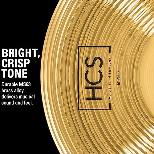 Miniatura 3 de Meinl - Platillo de porcelana de 16 pulgadas - Latón con acabado tradicional HCS para batería, fabricado en Alemania, 2 años de garantía (HCS16CH)