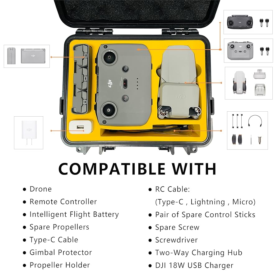 Amazon.com: Judunmsk Waterproof Hard Case - Compact Portable