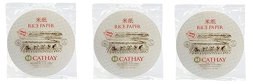 Miniatura 27 de Cathay - Envolturas de papel de arroz para rollitos primavera, 8.7 pulgadas (22 cm)