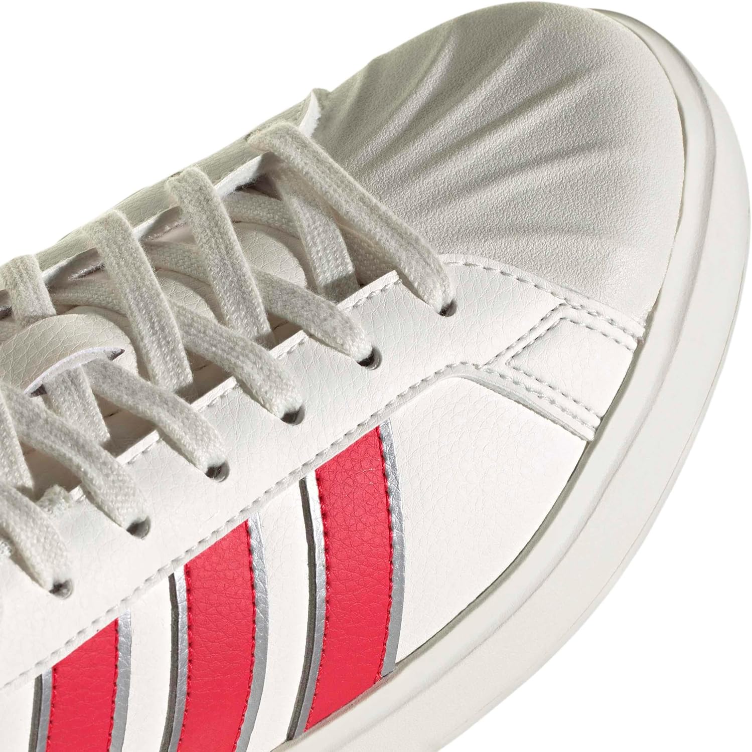 adidas Womens Streettalk Lace Up Sneakers Shoes Casual - White - Image 7