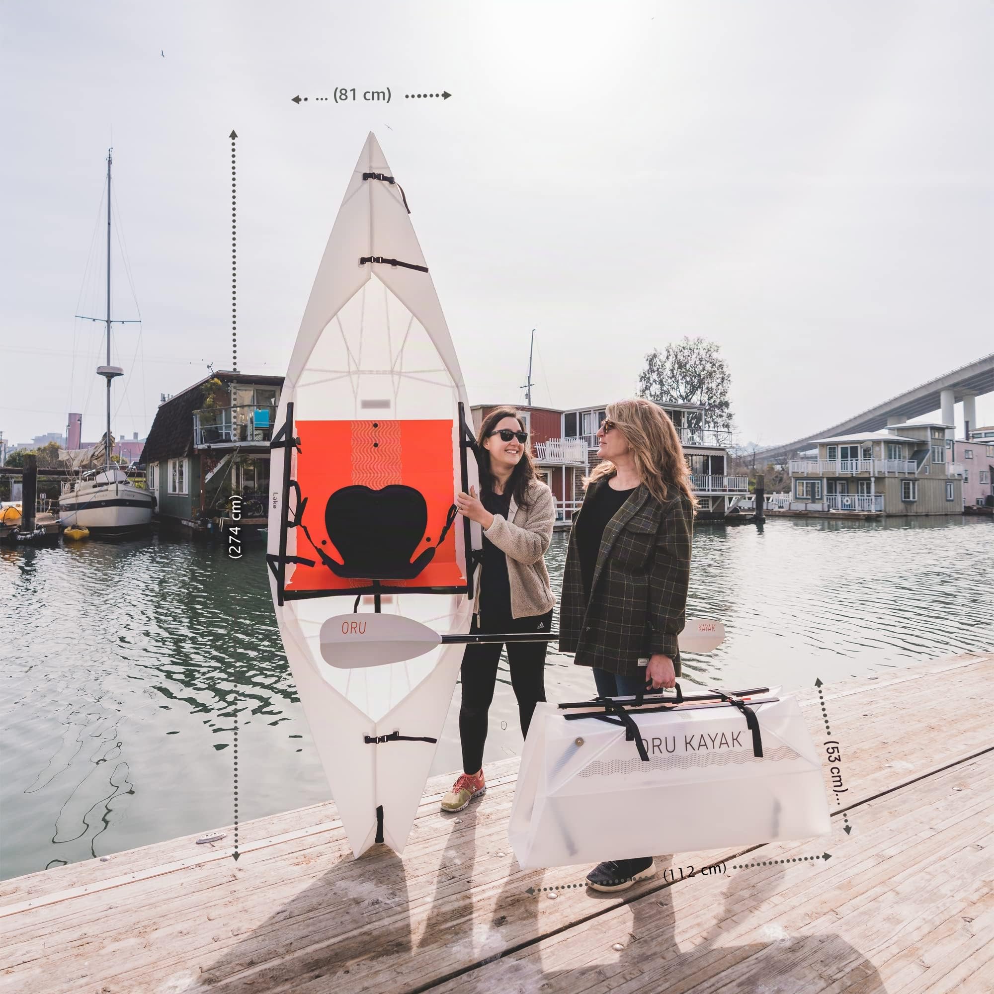 Oru Kayak Kayak pieghevole - Stabile, resistente, leggero - Per adulti e giovani - Kayak da lago, fiume e oceano