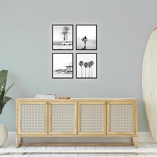 Miniatura 5 de SRUOLOC Impresiones de pared de playa costera escenas oceánicas, fotos artísticas, surf, ilustraciones de mar, paisaje marino, fotografía de paisaje