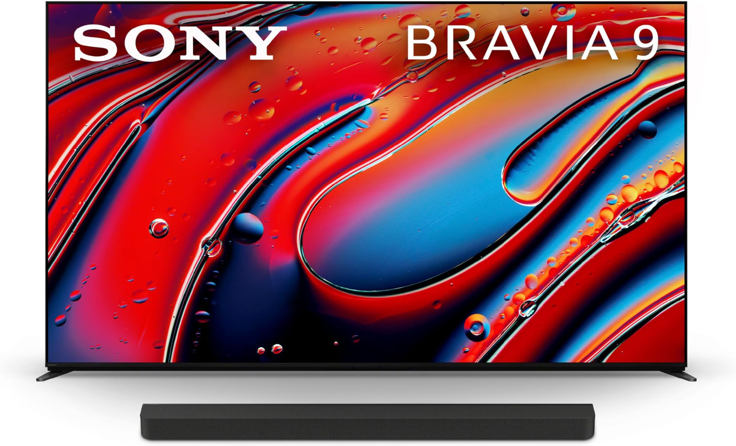 Sony 65 Inch Mini LED QLED 4K Ultra HD TV BRAVIA 9 Smart Google TV with Dolby Vision HDR and Exclusive Features for Playstation 5 (K-65XR90), 2024 Model & Sony BRAVIA Theater Bar 8 Sound Bar