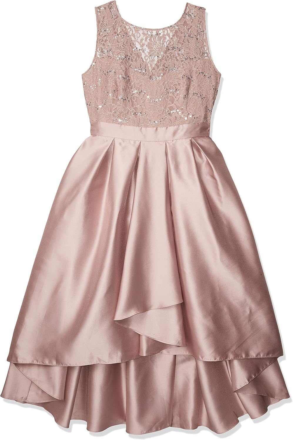 Women's Plus Size Sequined Lace Gown Dress