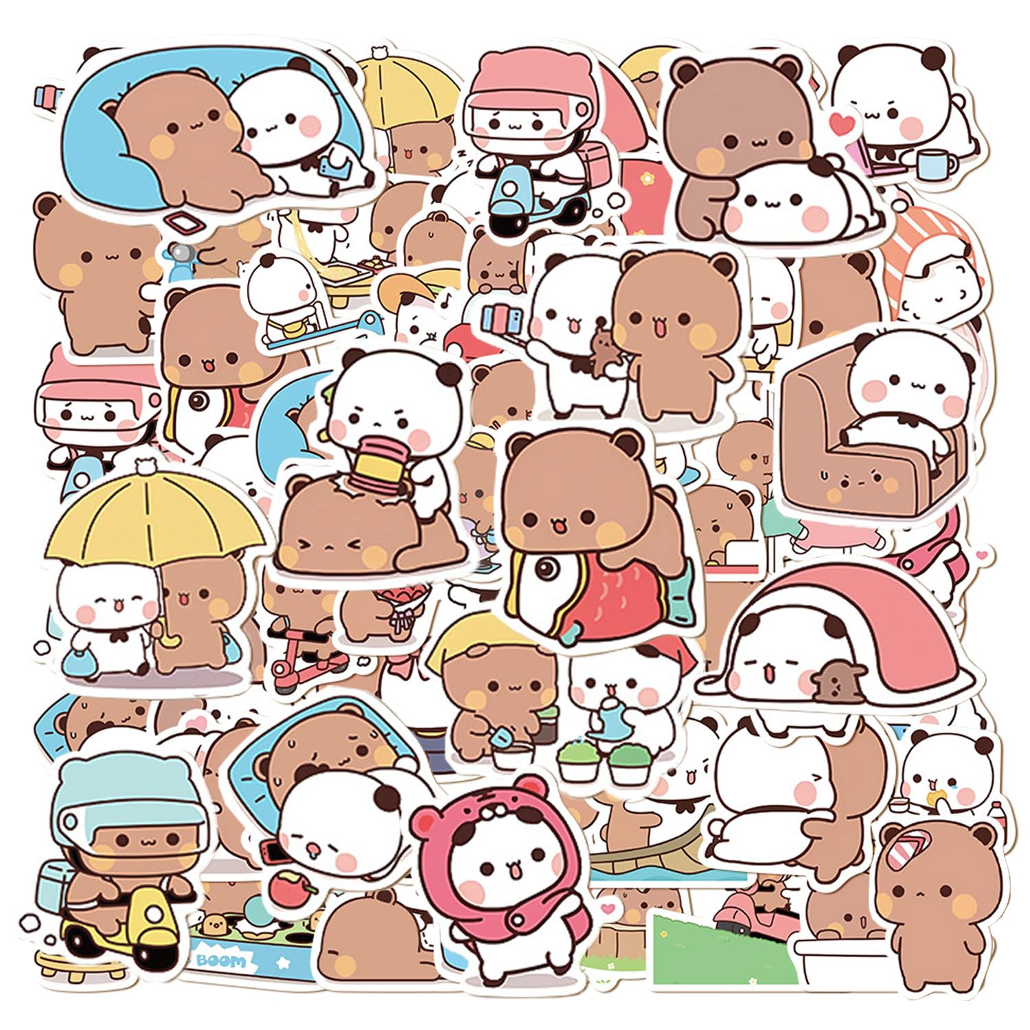 WUFGWBD 100 Cartoon Animal Stickers, Cute Graffiti Stickers, Funny Stickers, Kids Stickers, Decorative Stickers