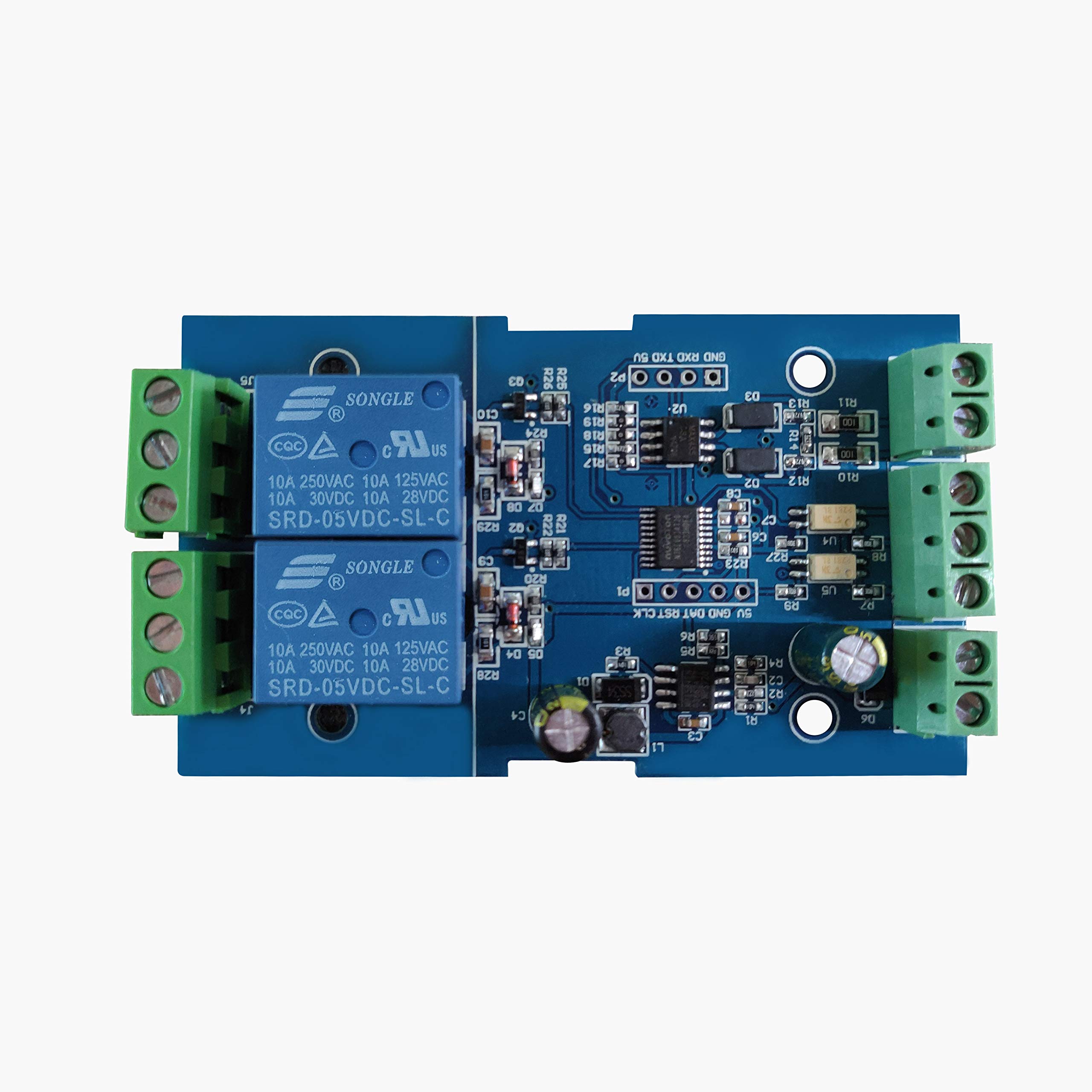 Buy Taidacent 2 Way Modbus Rtu Relay Module Sw Input and Output RS485