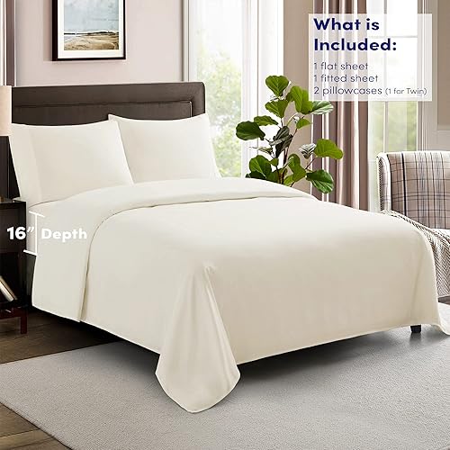 Miniatura 2 de Sábanas de tamaño Queen 100% algodón, hechas en Egipto, suaves de 600 hilos para colchón de cama tamaño Queen, juego de sábanas y fundas de