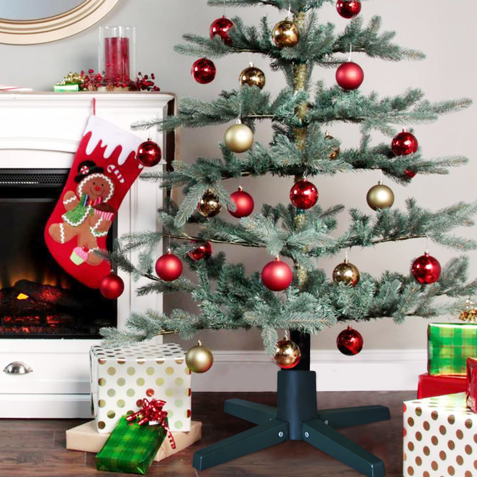 Blissun Christmas Tree Stand for Artificial Christmas Trees, Artificial Christmas Tree Holder, Xmas Tree Stand