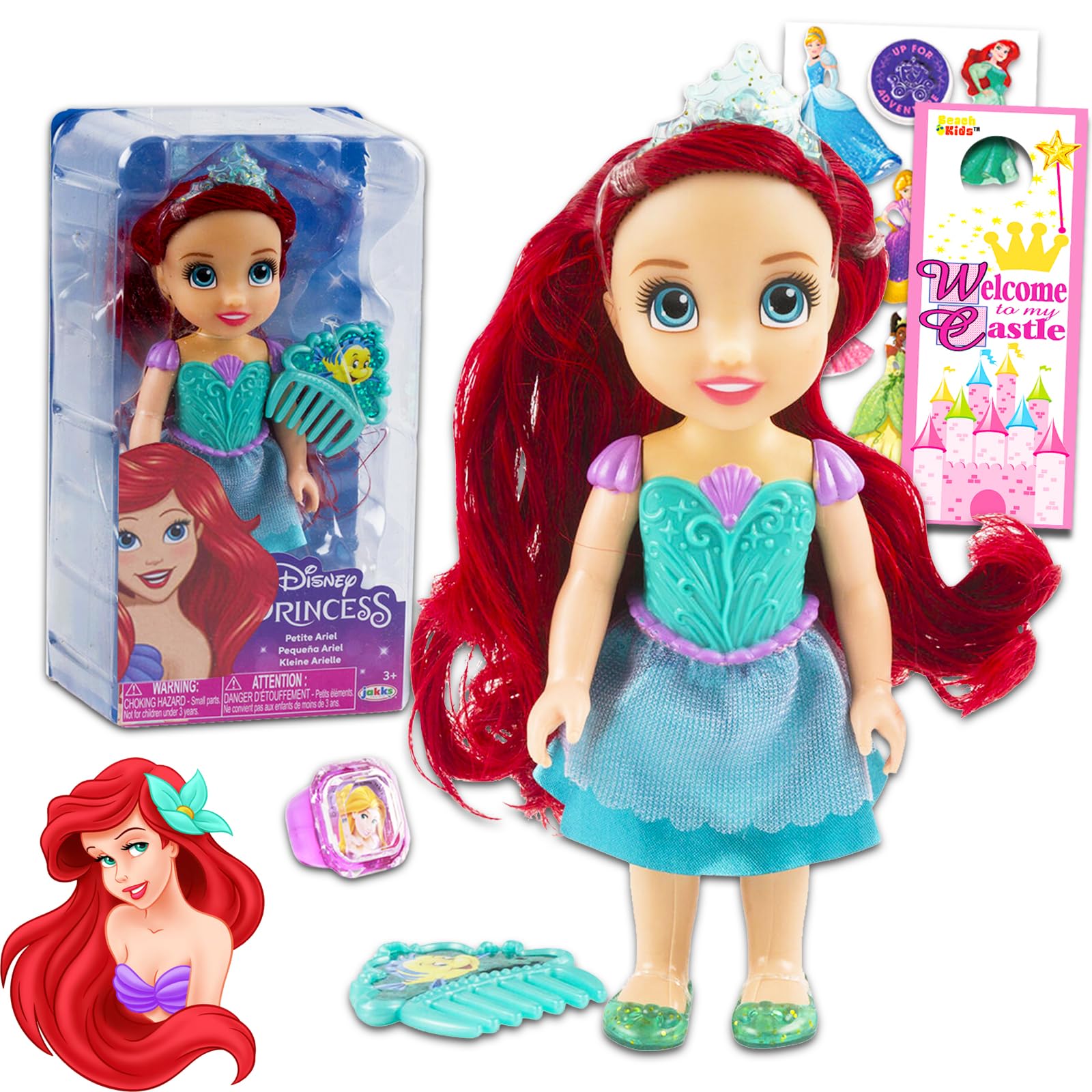 Princesa Ariel Disney Princess Ariel Brillo De Luz Muñeca De La