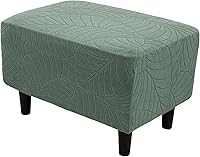 Vista 27 de Eco-Ancheng Funda elástica para silla, funda otomana rectangular de almacenamiento, funda otomana para reposapiés, fundas otomanas para taburete