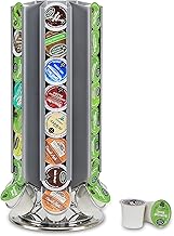 Flagship Pod stands for Keurig K-cup Coffee pod Holder Carousel Capsule Holder Organizer for Keirug K Cup (silver, 48 Pods)