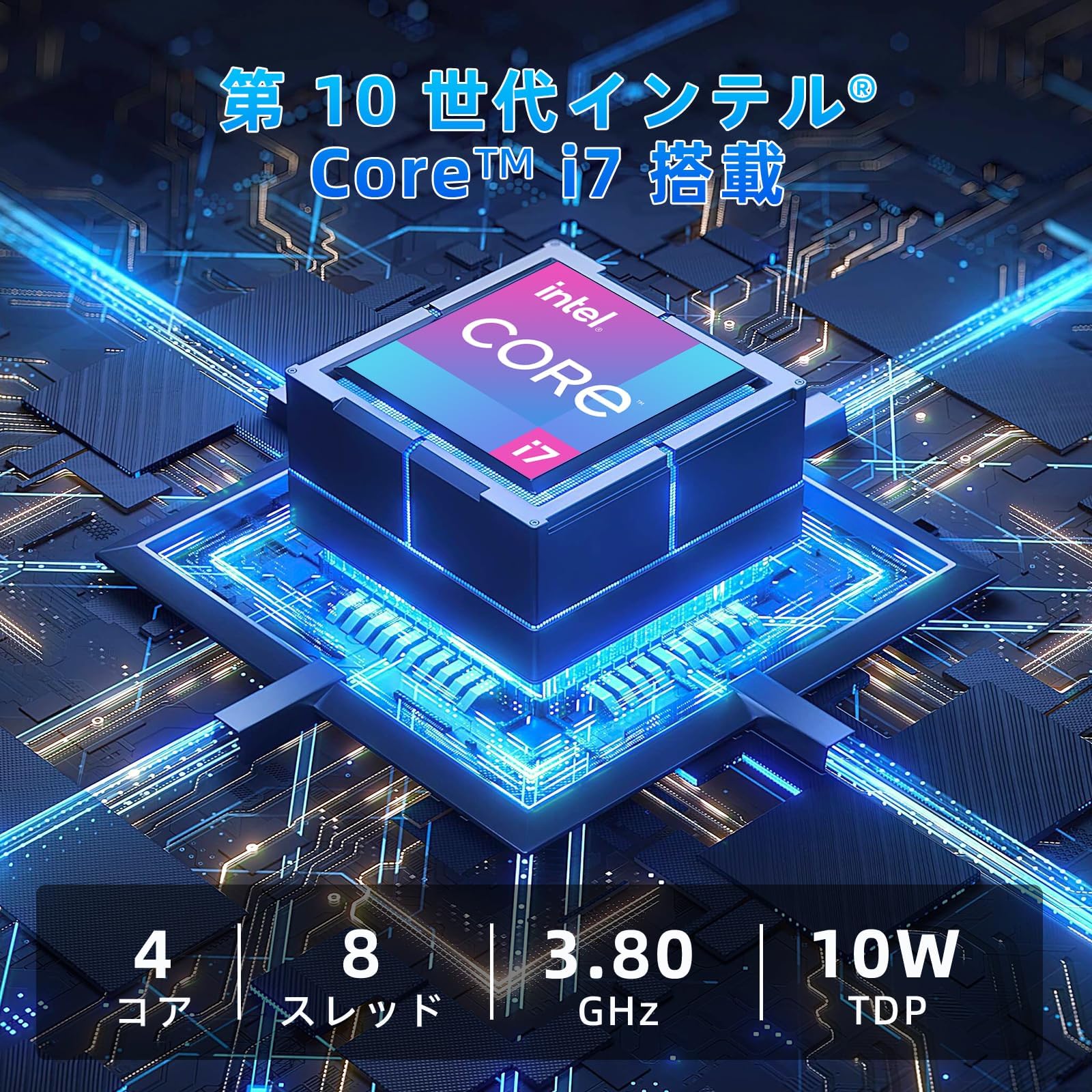 Amazon.co.jp: AIOEXPC ミニPC Core™ i7-1060NG7 24GB LPDDR4 M.2 2280