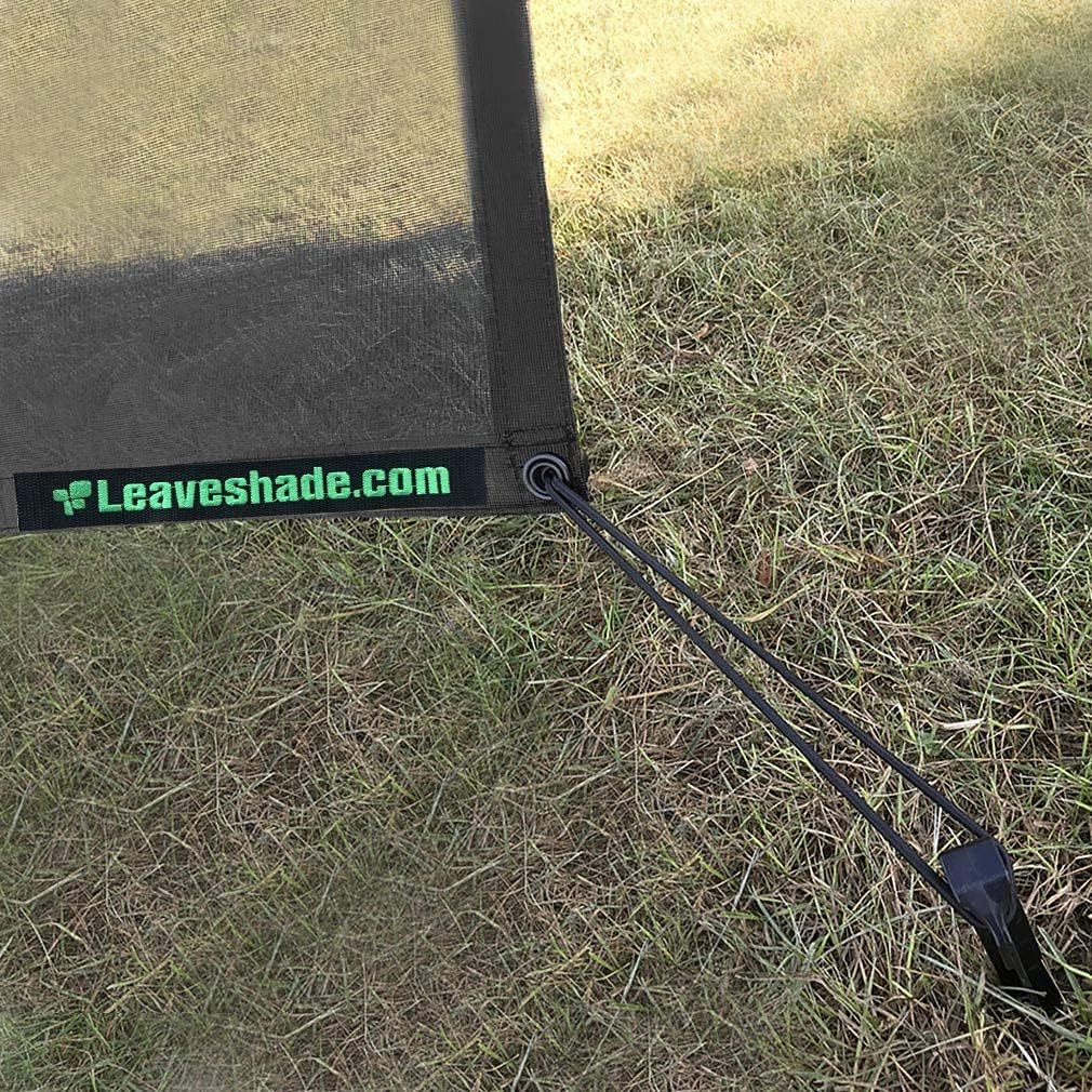 leaveshade RV Awning Side Sun Shade Screen (9'X7') Mesh Screen Shade for Camper Awning Sunshade Motorhome Trailer Awning Sunscreen Shadescreen Netting UV Blocker - 3 Year Warranty (Black)