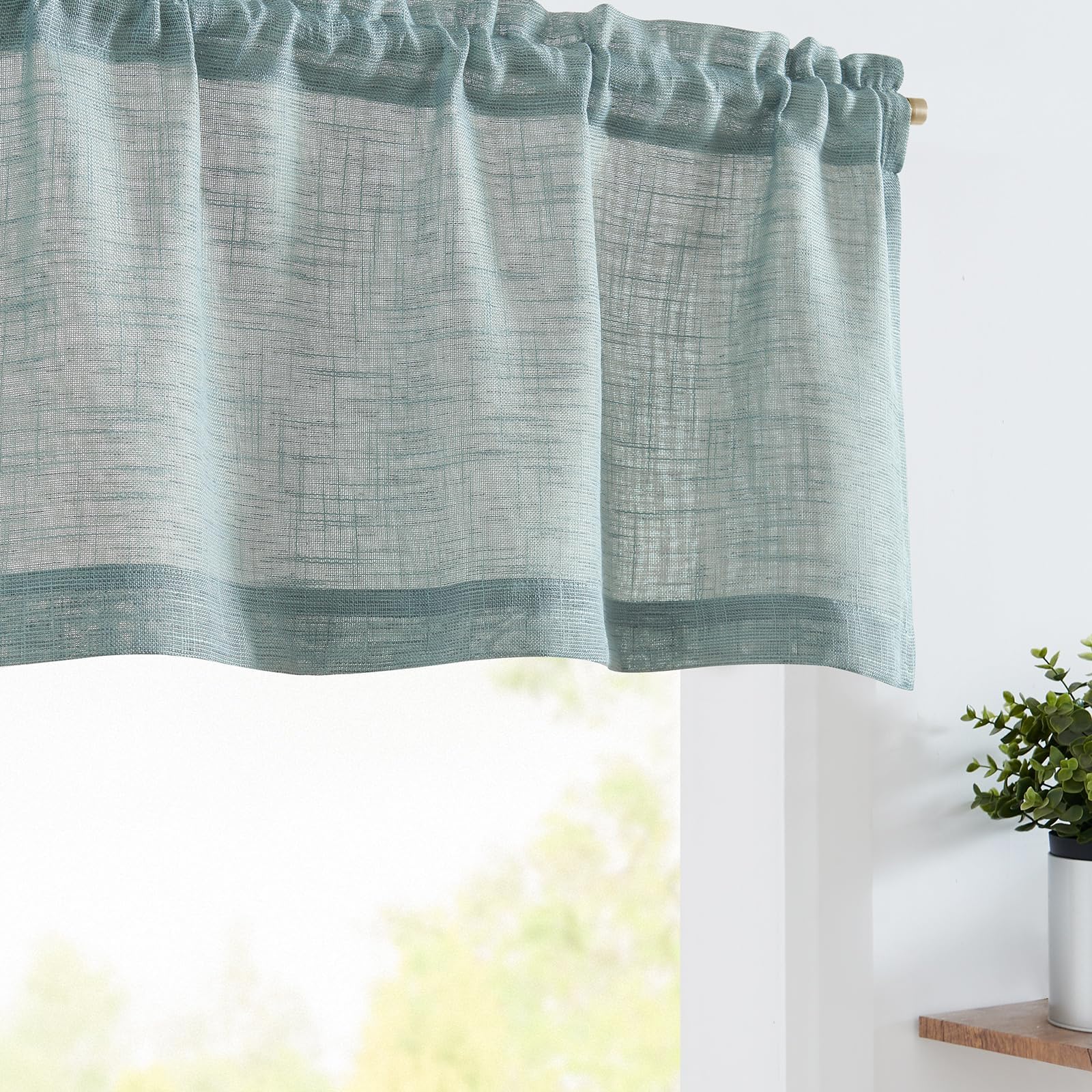 Ellis Curtain Stacey Cantonnière ballon Rouge 152,4 x 38,1 cm