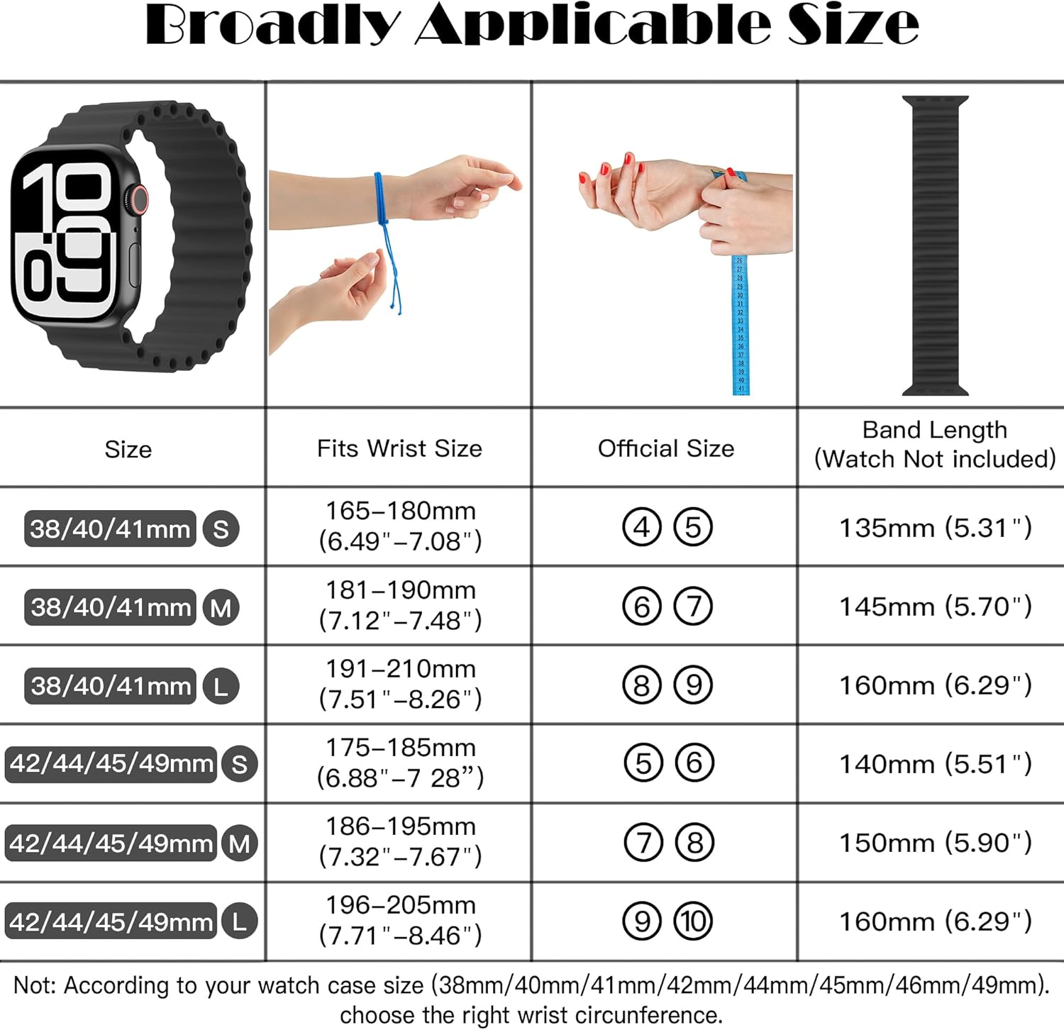 Silicone Ocean Solo Loop Bands Compatible with Apple Watch Band 49mm 46mm 45mm 44mm 42mm 41mm 40mm 38mm, Soft Breathable Sport Strap for iWatch Ultra 3 2 1 Series 11 10 SE 9 8 7 6 5 4 3 - Image 3