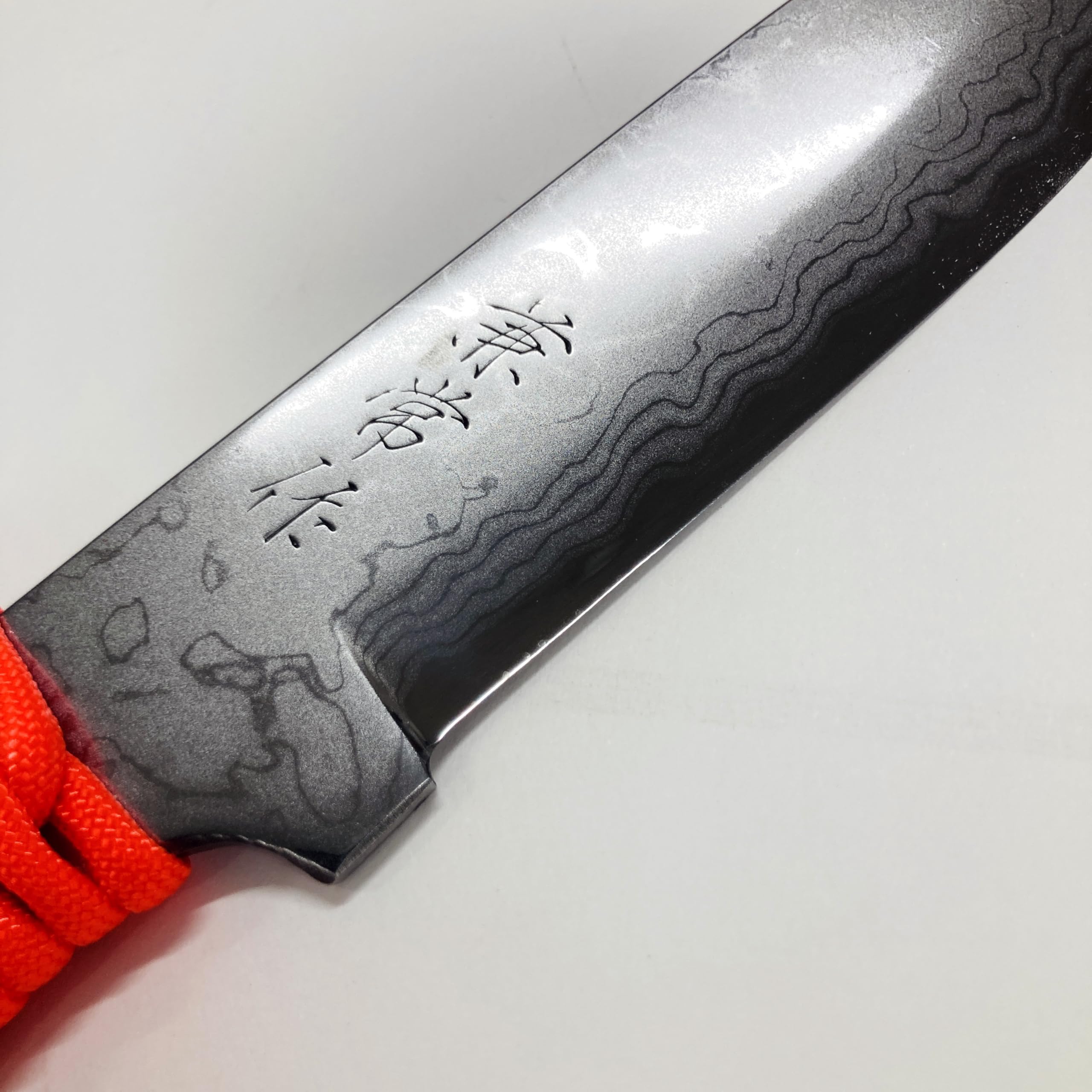Amazon.co.jp: 兼常 ダマスカスナイフ 【朱烏】KB-260 青紙2号 15積層