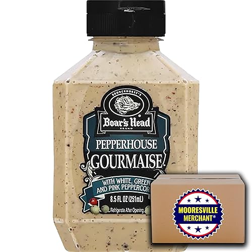 Boar's Head Pepperhouse Gourmaise, 8.5 onzas, 2 botellas con calcomanía Mooresville Merchant