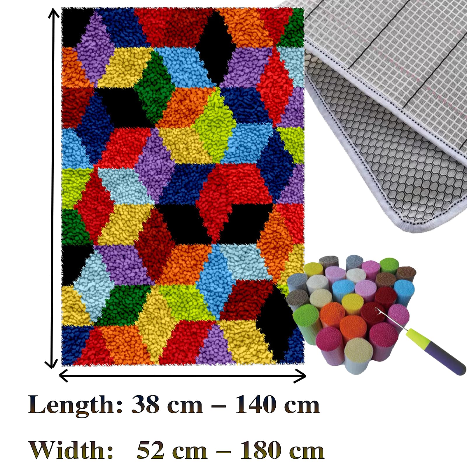 140 x 180 cm zestawy dywanów z haczykiem zatrzaskowym, zestaw do produkcji dywaników, zestawy do haftu krzyżykowego, zestaw do robienia gobelinów, zestaw 3D z haczykiem do haftu ręcznego wykonania