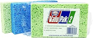 Grip Tight Tools Multipurpose Cellulose Kitchen Sponge, 2 Pack, - VP2, color may vary