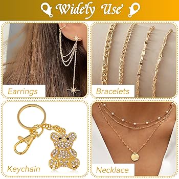 12 Stück Karabiner Verschluss Für Bänder Schmuckverschluss Ketten