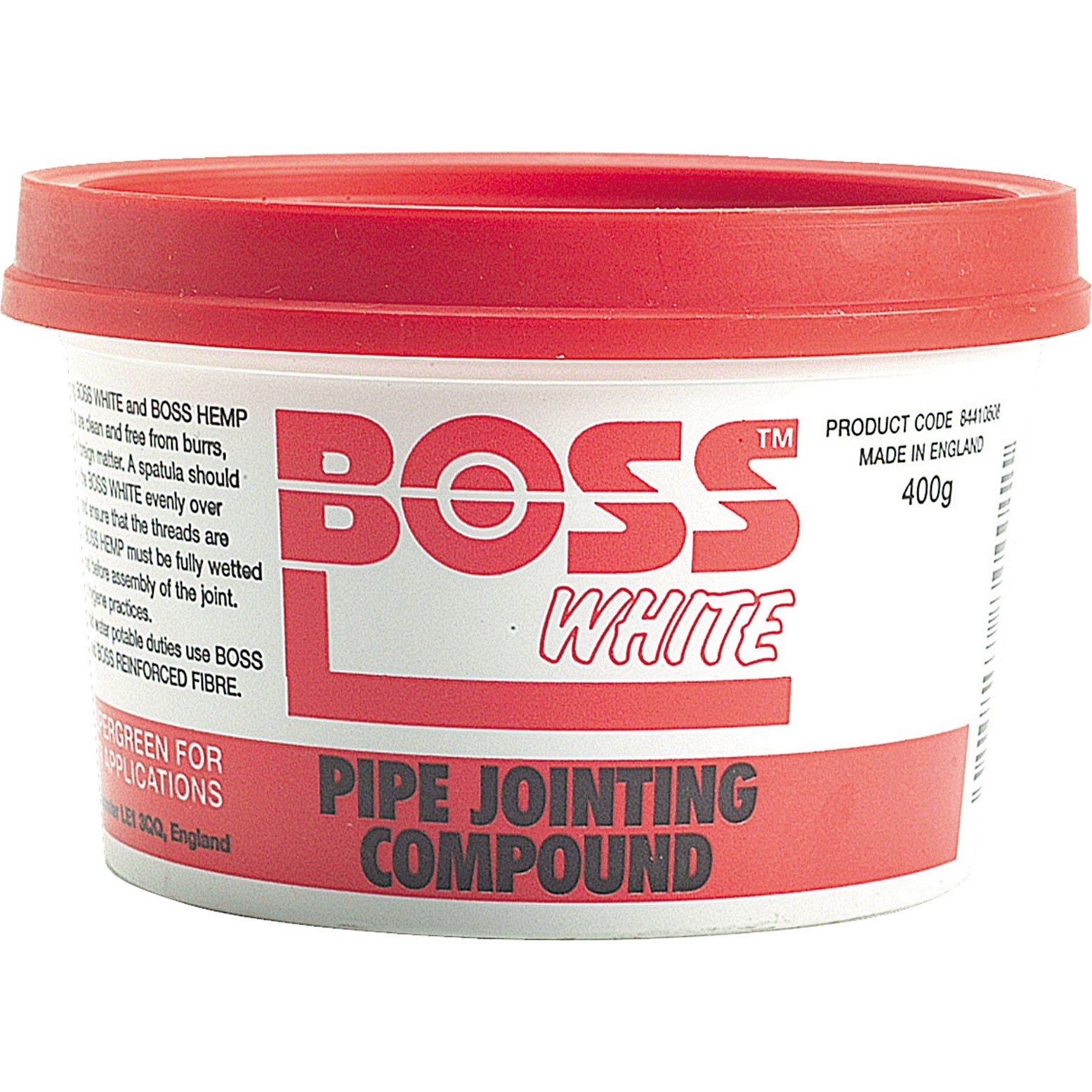 BOSS WHITE JOINTING PASTE 400GRM TUB - White (Jointing Compounds and Sealants)