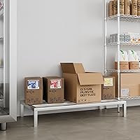 Vista 26 de 60" Long x 24" Wide Height: 12" Off The Floor Aluminum Dunnage Rack Storage in Restaurant, Kitchens and Garages and More!