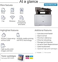 Vista 6 de Samsung SL-C1860FW/XAA impresora color inalámbrica con escáner, copiadora y fax