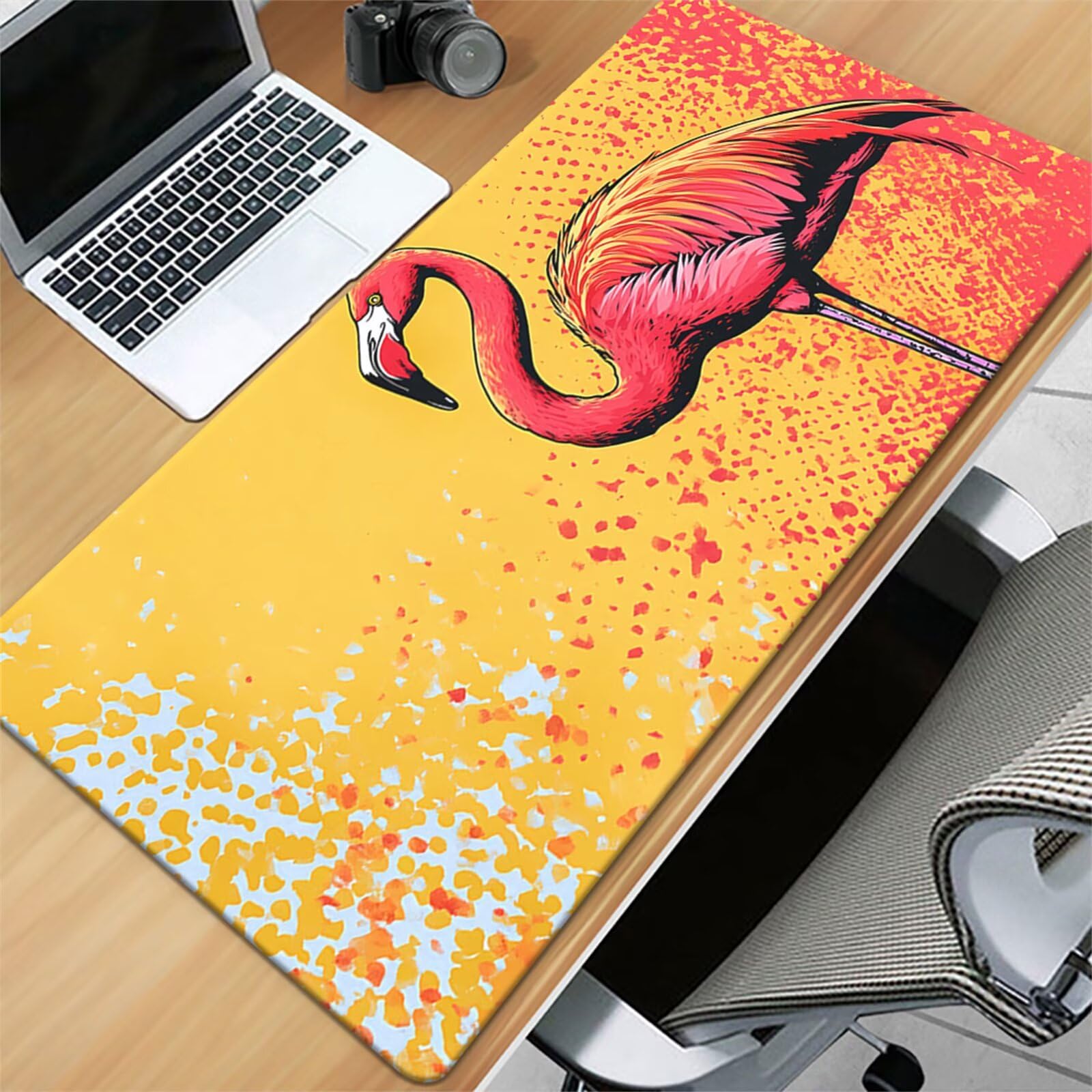 Tappetino Mouse da Gioco 1200x600x2mm, Fenicottero Mouse Pad XXL ad Alta Precisione e Velocità, Base in Gomma Antiscivolo Ultra-Grip, Tappetino per Scrivania Tastiera e PC