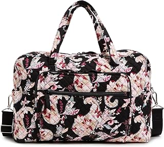 Bolsa de viagem de algodão Weekender, estampa paisley botânica, Paisley botânico