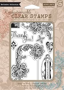Hero Arts PolyClear Stempel 'Best Wishes' - Transparenter Hochzeits-Stempel