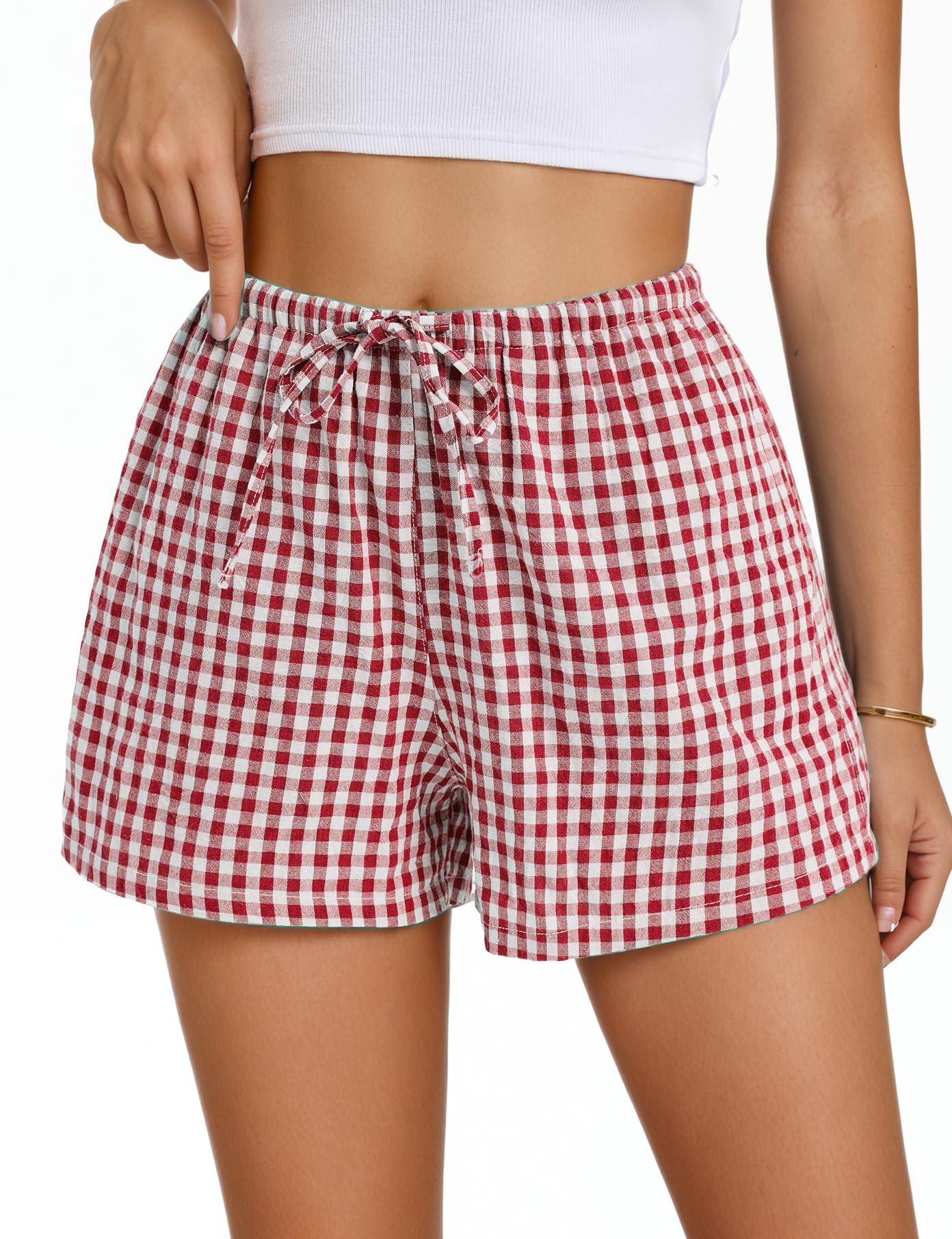 beftwo Women Boxer Shorts with Pockets Comfy Breathable Drawstring Short Cotton Pajama Lounge Trendy Beach Casual-picture-41