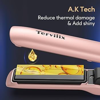【Teri】 Amazon.com : Terviiix Cordless Hair Straightener Portable Size