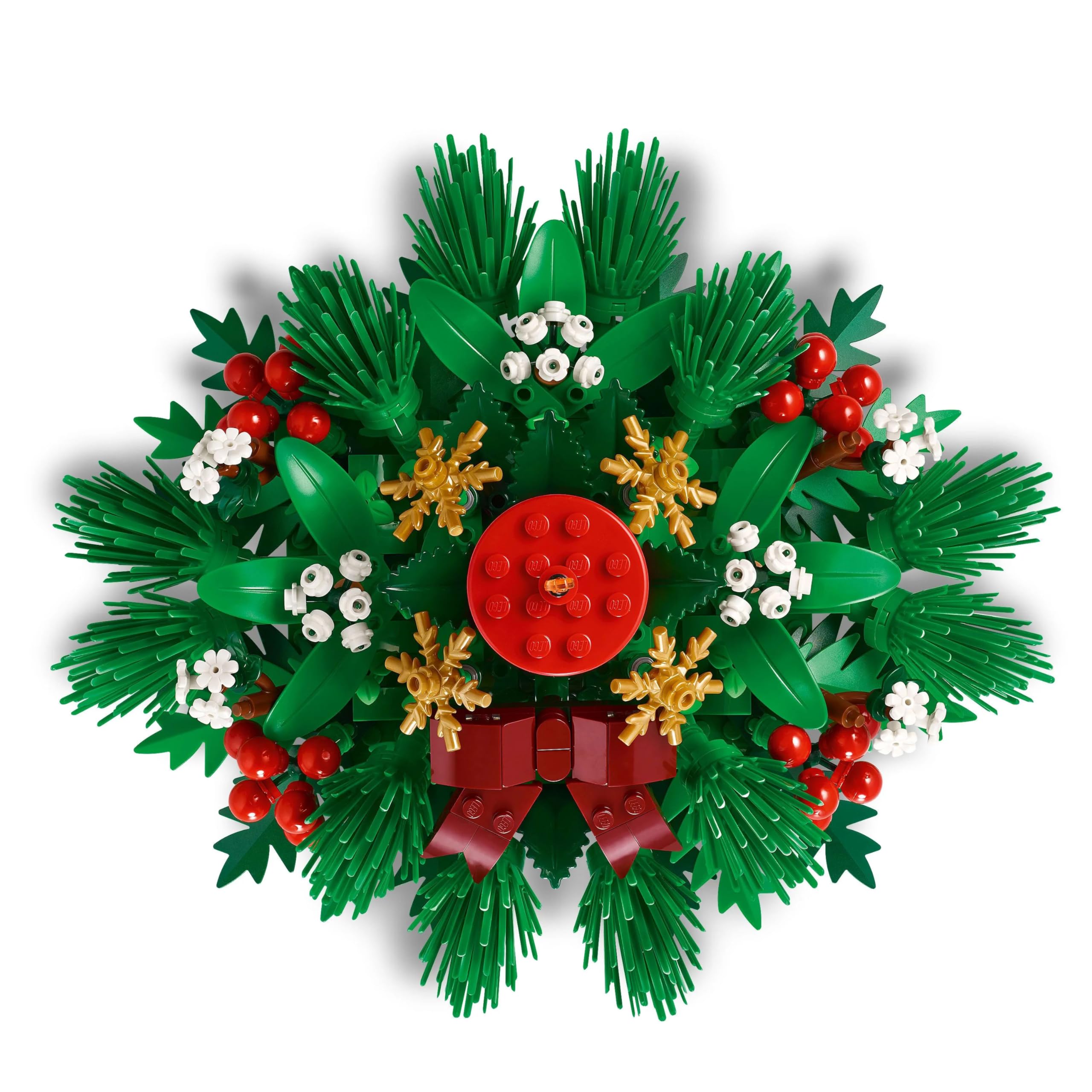 LEGO Decorazione da Tavolo Natalizia - Candela Rossa Giocattolo da Esposizione con Bacche, Stelle e Fogliame - Attività per la Famiglia - Regalo Natalizio per Bambine e Bambini da 12 Anni - 40743