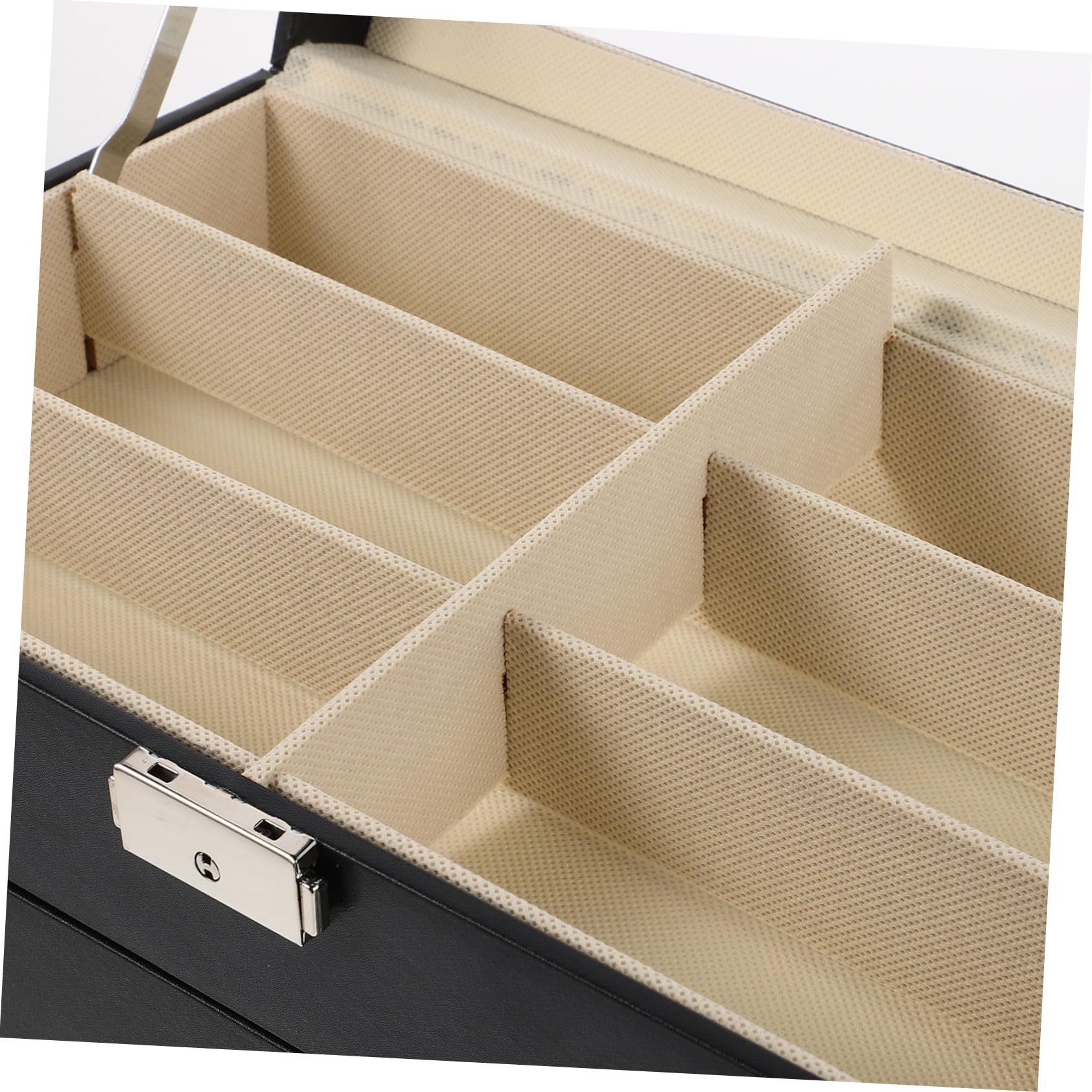 Brillenbox aus Hartschale mit Sichtfenster Brillenorganizer für Sonnenbrillen Aufbewahrungsbox mit Fächern Reise-brillenaufbewahrungsbox Schutz und Ordnung für Brillen