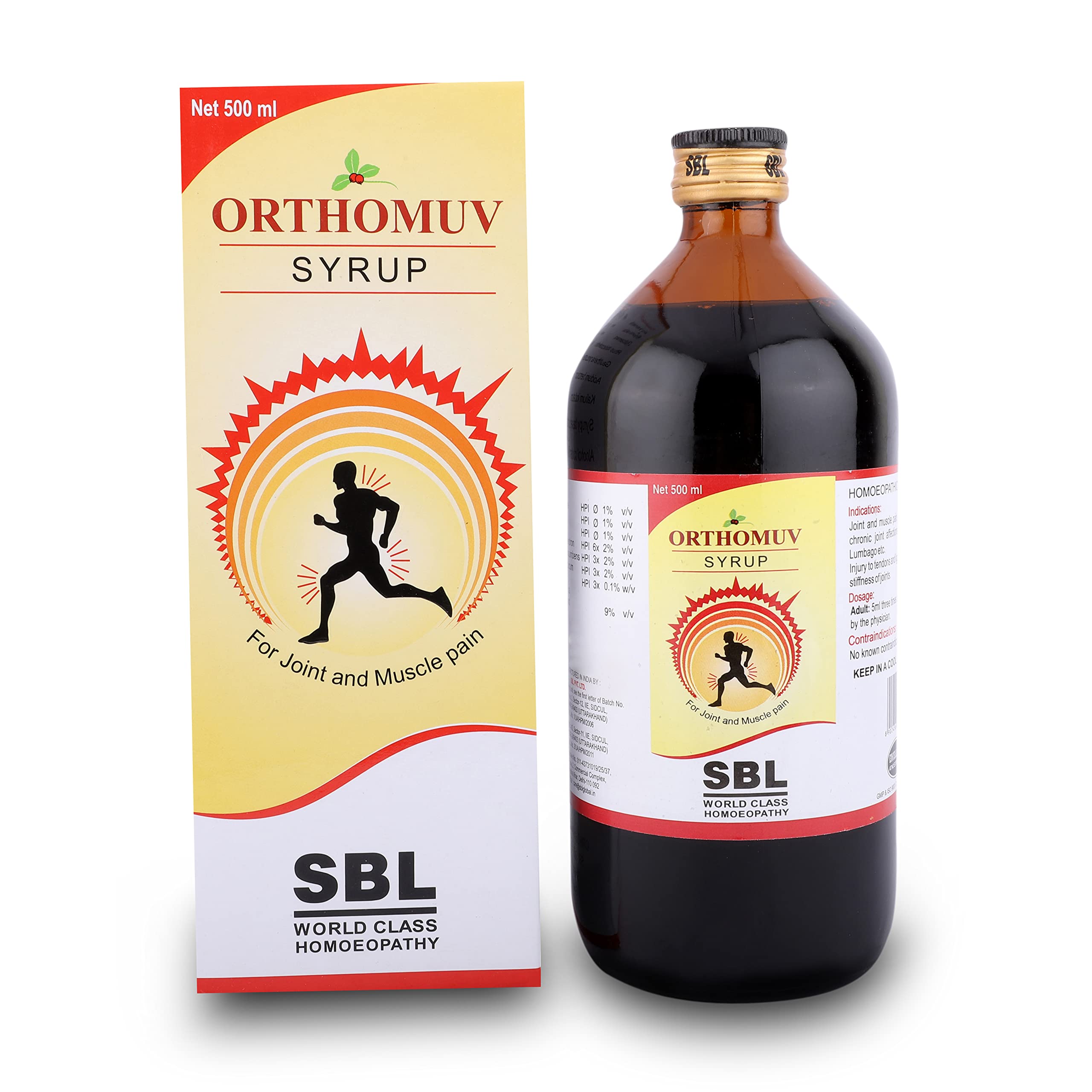 SBLs Orthomuv Syrup - 500 ML |Pack Of 1| (B0BKVSS5DX) Amazon Price History, Amazon Price Tracker