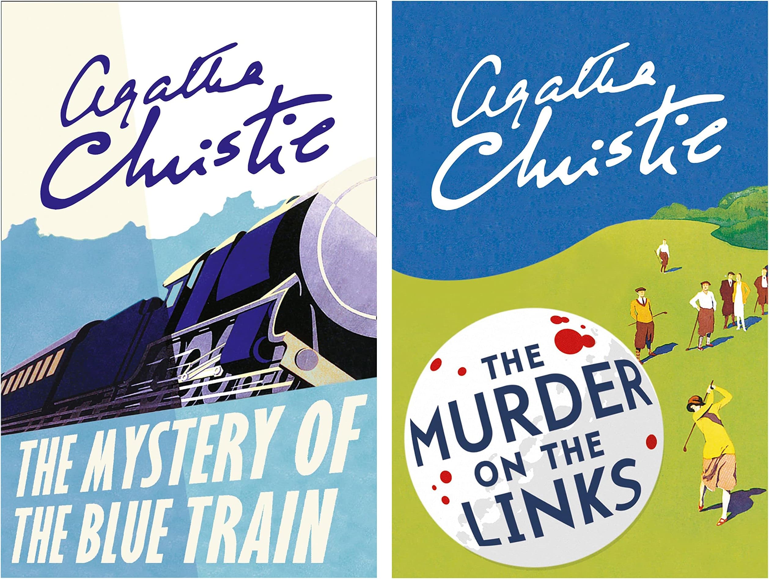 The Mystery of the Blue Train (Poirot)+The Murder on the Links (Poirot)